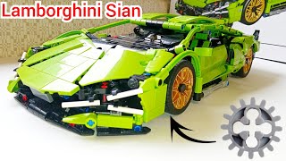 Моторизация Ламборгини Сиан Из Лего Техник  Lamborghini Sian motorized  Lego MOC [upl. by Paula904]