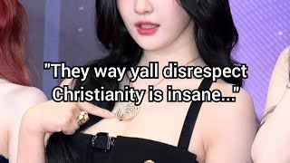 Aespas NingNing Is Criticized For quotDisrespectingquot Christianity Kpop [upl. by Burdett498]