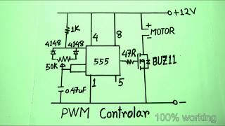 PWM DC Motor Speed Controller [upl. by Ilera]