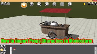 How to import new props Character in Moviestorm  Moviestorm animation tutorial in HindiUrdu [upl. by Namwen611]