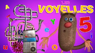 Foufou  Les Voyelles en images Learn the Vowels for kids children Toddlers  Serie 05 4K [upl. by Herzig]