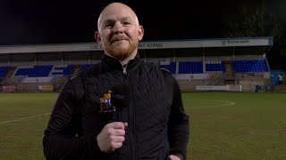 Stalybridge Celtic 22 Clitheroe  Danny Caldecott Post Match Interview [upl. by Anelrad509]