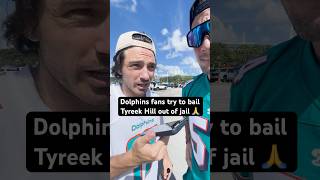 Dolphins fans try to bail Tyreek Hill out of jail 🙏 [upl. by Monney520]