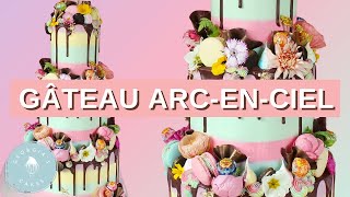 Gâteau ArcenCiel à 3 Étages Facile Épatez Tout le Monde 🌈🍰 [upl. by Tibbitts620]