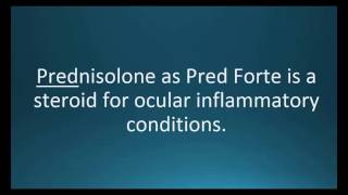 How to pronounce prednisolone Pred Forte Memorizing Pharmacology Video Flashcard [upl. by Eerrehc829]