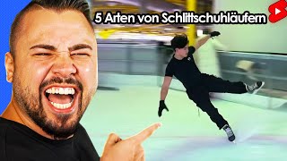 Die DÜMMSTEN Schlittschuhfahrer überhaupt 😂Youtube Shorts [upl. by Cacia177]