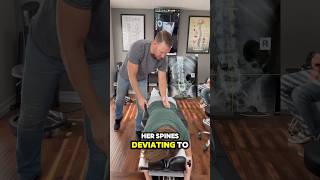 LOW BACK PAIN FROM HIP MISALIGNMENT 😳 Sciatica Chiropractic TrendingNow ViralShorts ASMR FYP [upl. by Noivart98]