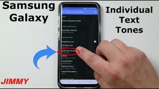 Setting Custom Individual Text Tones  SAMSUNG [upl. by Gurias]