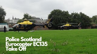 Police Helicopters Taking Off in Edinburgh [upl. by Valeria]