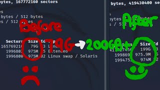 How to expand disk on Kali Linux VMware [upl. by Flanagan]