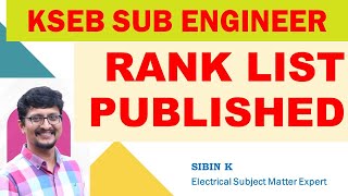 KSEB SUB ENGINEER RANK LIST PUBLISHED  🥳🥳🥳 [upl. by Borden]