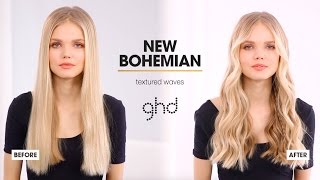 hair tutorial  textured waves  ghd wanderlust [upl. by Adil613]