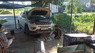 JEEP COMPASS OIL REPLACING 🙏🙏 [upl. by Roseline]