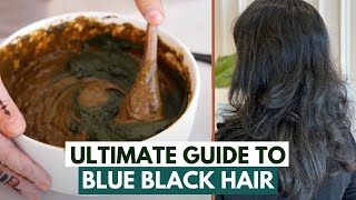 Two Step FoolProof Indigo Process for Black Hair  How to Achieve BlueBlack hair [upl. by Spence964]