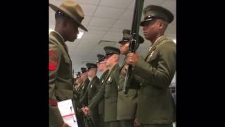 New Marines Pass Final Inspection on Parris Island [upl. by Hollyanne330]