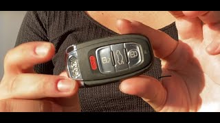 How to Replace Audi Smart Key FOB Battery  Audi A5 A3 A4 S4 S5 S6 Q5 Keyless Entry IYZFBSB802 [upl. by Squire]