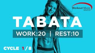 Workout Music Source  TABATA Cycle 18 With Vocal Cues Work 20 Secs  Rest 10 Secs [upl. by Eilsel]