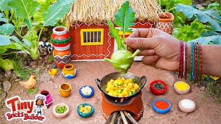 🔴LIVE  Yummy Local Food  🥘 Easy Kohlrabi Recipe Indian  Indian Recipe 🇮🇳 by Tiny Bricks Builder [upl. by Nyral]