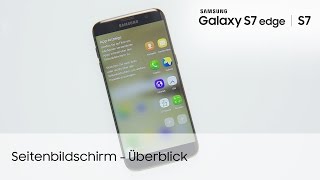 Samsung Galaxy S7 edge Seitenbildschirm – Überblick [upl. by Leraj]