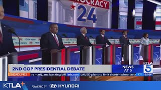 Republican presidential candidates take debate stage in Simi Valley [upl. by Montfort]