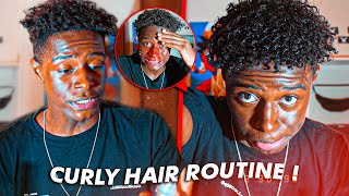 COMMENT AVOIR DES BELLES BOUCLES  CURLY HAIR ROUTINE HOMME [upl. by Vaish50]