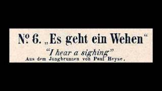 Brahms  Student Madrigal Choir Münster 1977 Es geht ein Wehen Op 62 No 6 [upl. by Edithe]