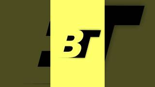 Letter B  T Logo Design in Coreldraw [upl. by Huxham961]