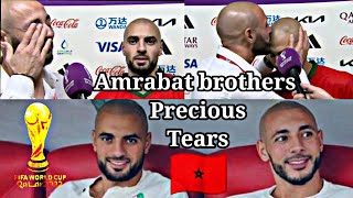 Sofyan amp Noureddine Amrabat Interview in Tears in Qatar world cup [upl. by Eyram904]