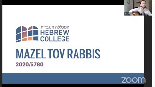 Hebrew College Rabbinical School Ordination 20205780 [upl. by Uzial]