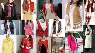 Must try these latest and stylish kurti with jacket designs  Stylish kurti with cotton jacket [upl. by Plath]