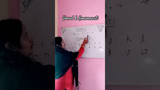 👉 vowel amp consonant basic howtowriteandreadalphabet englishalphabet sscspn education [upl. by Norraf]