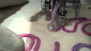 Free Motion Couching Foot from Janome Part 3 of 3 [upl. by Adnomar]