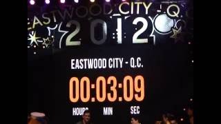 New Years Countdown to 2012 at Eastwood City Philippines [upl. by Svensen]