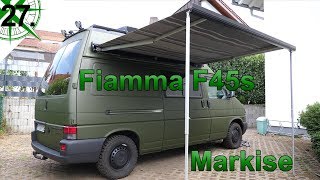 Innenausbau  Markise Fiamma F45s 260  vom VW T4 Syncro Transporter zum Camper   27 [upl. by Sainana490]