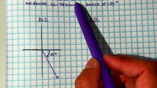 coterminal angles degrees ex L [upl. by Sheppard426]