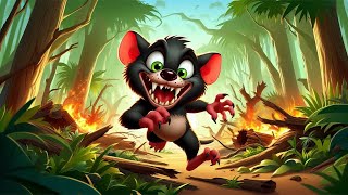 TASMANIAN DEVIL Ruining The Jungle  Animation Cartoon [upl. by Volney898]