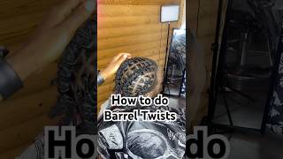 How To Do Barrel Twists  Barrel Twist Tutorial ❗️ locs retwist diy tutorials howtodohair [upl. by Anawik]