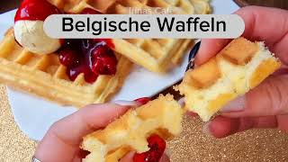 fluffige Belgische Waffeln  einfaches Rezept [upl. by Enitnelav399]