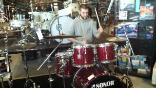 Test Sonor Delite set  Drumland [upl. by Mendy142]