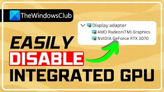 How to disable Integrated Graphics Card on Windows PC [upl. by Ardnal268]