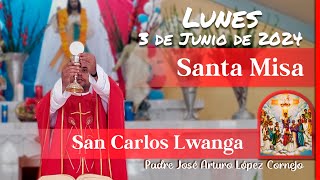 ✅ MISA DE HOY lunes 3 de Junio 2024  Padre Arturo Cornejo [upl. by Graehl]