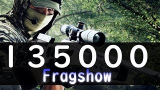 BF4 TIERu スナイパー135000キル記念  Fragshow [upl. by Annair]