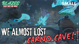 We Almost Lost Carno Cave Defending Both Caves amp Wiping FOB  ARK Small Tribesep38 [upl. by Kristofer]