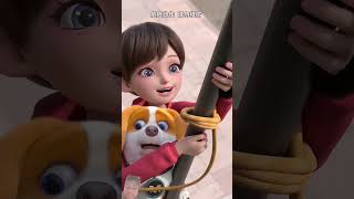 The Great Puppy Escaping Story very emotional 😅 cartoon animation funny puppiesandkids pibble [upl. by Aimas821]