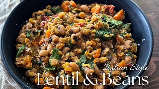 OnePot Lentil amp Bean Magic A Meal in Under 30 Minutes  Easy Vegan Recipe [upl. by Reffinnej130]