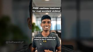 FREE cashless treatment for road accident victims  softwarelyf awareness roadaccdient telugu [upl. by Masha]