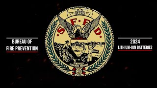 San Francisco Fire Department LithiumIon Battery Safety PSA [upl. by Aracal973]