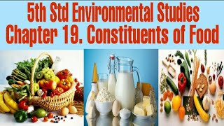 Constituents of Food Class 5 EVS Chapter 19 Maharashtra Board [upl. by Cyb330]