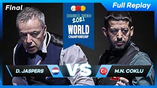 Final  Dick JASPERS vs Murat Naci COKLU 73rd World Championship 3Cushion [upl. by Audrye473]