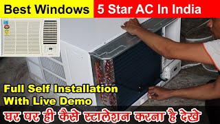 How To Install 15 ton window AC voltas window ac installation best ac 15 ton 5 star in India [upl. by Elbertina]